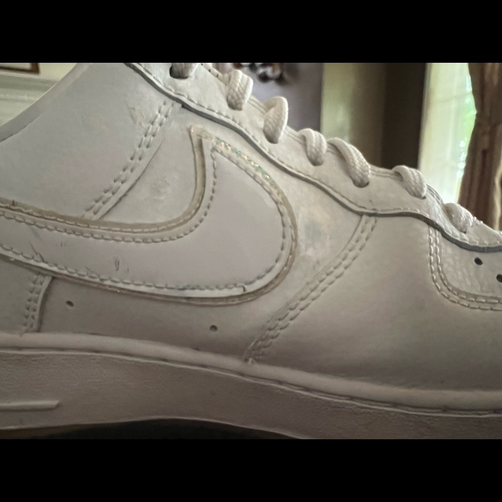 White Nike air forces 1